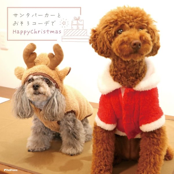 画像11: 【ポイント10倍で会員様はお得】 フレンチサンタコート 犬猫兼用【4・5号】 (11)