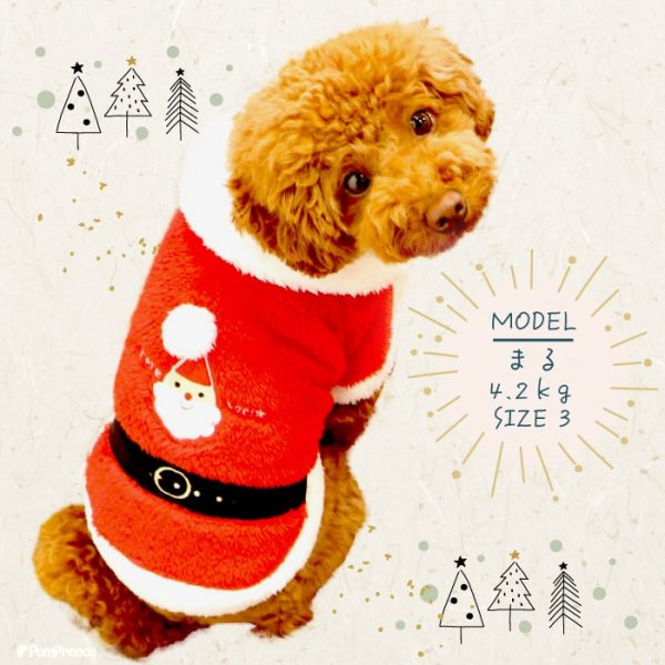 画像7: 【ポイント10倍で会員様はお得】 フレンチサンタコート 犬猫兼用【4・5号】 (7)