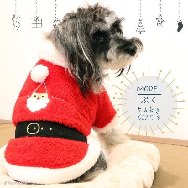 画像8: 【ポイント10倍で会員様はお得】 フレンチサンタコート 犬猫兼用【4・5号】 (8)