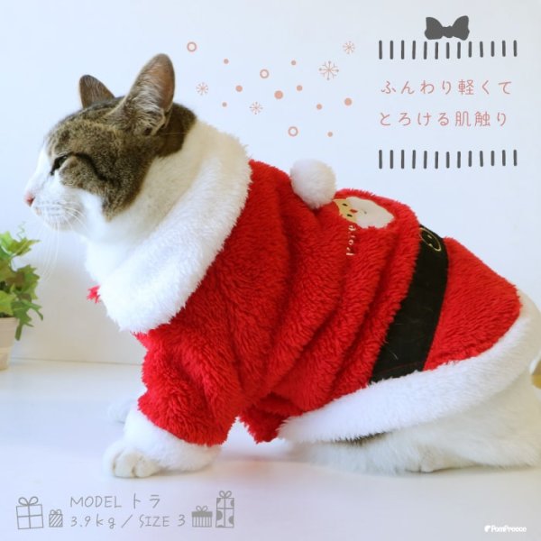 画像10: 【ポイント10倍で会員様はお得】 フレンチサンタコート 犬猫兼用【4・5号】 (10)