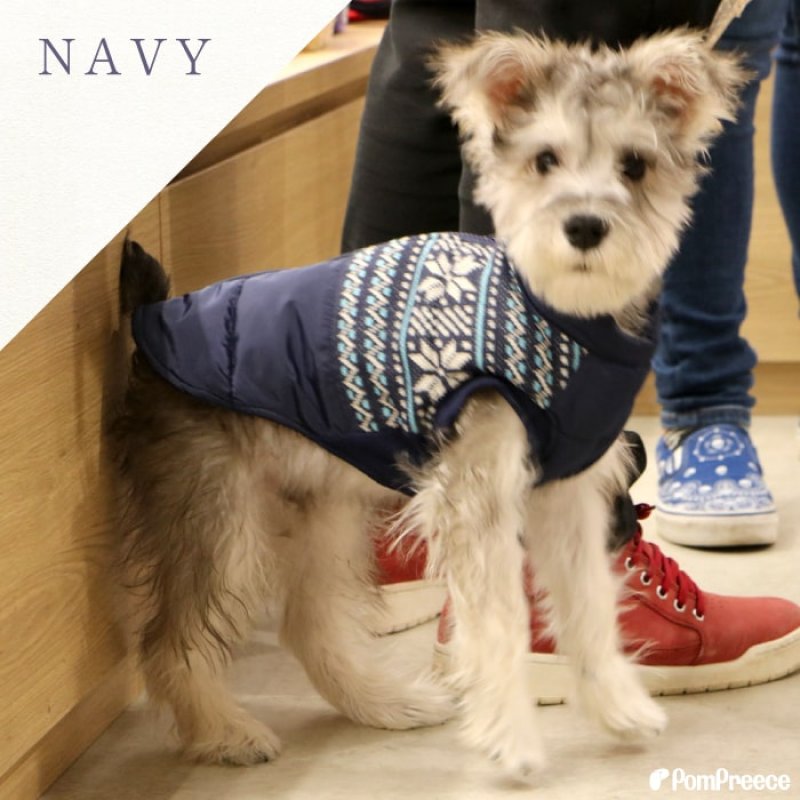 画像3: 【クリアランスセール】大型犬用 ジャガードニット 保温コート 【9号】※返品交換不可 (3)