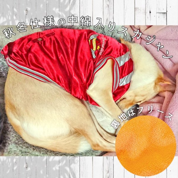 画像10: 【クリアランスセール】犬用ウエア 背中ジップアップで着せ易いスカジャン（中・大型犬用）【6〜10号】※返品・交換不可 (10)