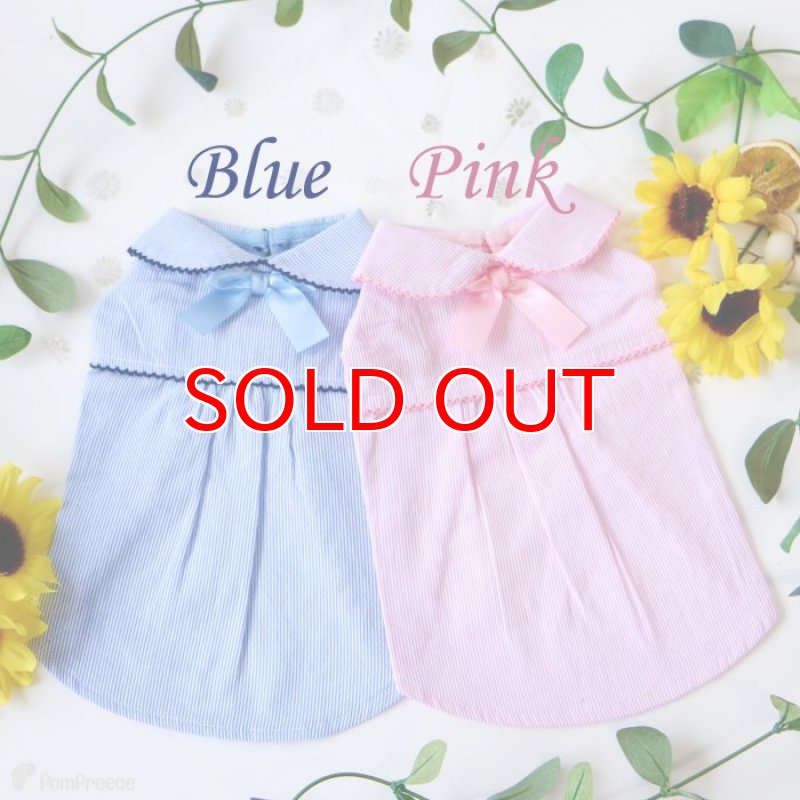 画像2: 【SALEでお得※在庫限りお早めに】レーストリミング 襟付き サマーワンピ 【1〜4号】 (2)