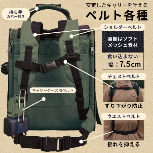 画像3: 【ポイント10倍で会員様はお得】 犬・猫用ペットキャリー  3WAYタッチインリュック パノラマビュ― ランドキャリ―（5536-5538） (3)