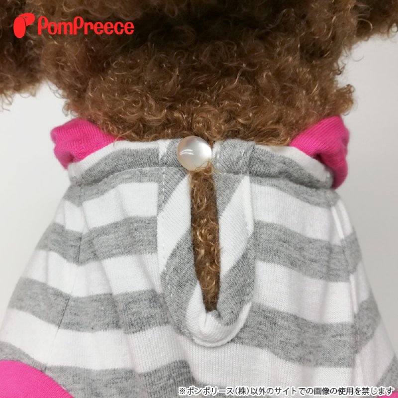 画像8: 【SALEでお得※在庫限りお早めに】   クール加工付ボーダーパーカー【2〜5号】 ※返品交換不可 (8)