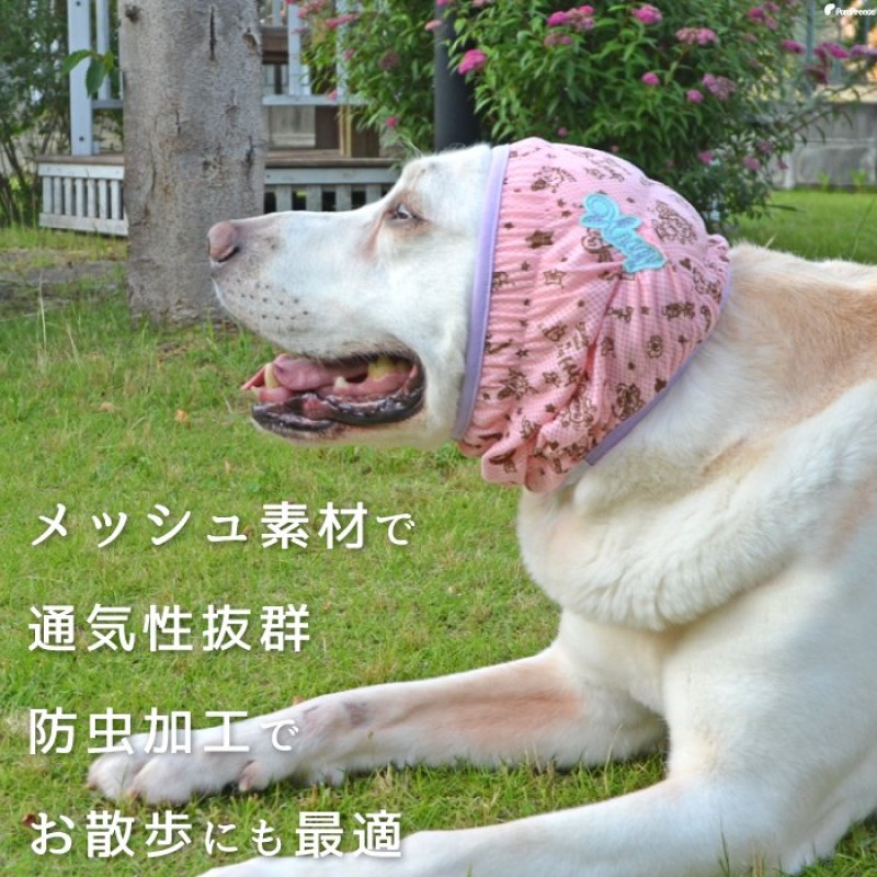 画像3: 犬用 お散歩用 防虫メッシュ スヌード ポム プリン 【4L】 (3)