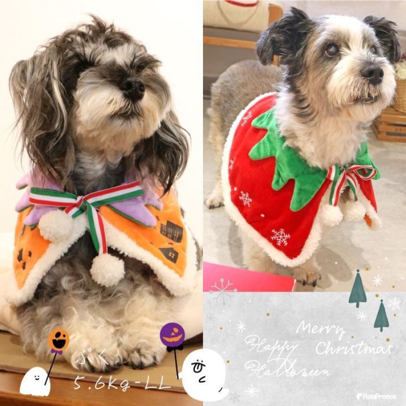 画像18: 犬猫兼用 リバーシブルケープ ハロウィン＆X’mas 【LL・4Lのみ】 (18)