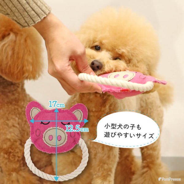 画像4: 【ポイント10倍で会員様はお得】ハードデンタルロープTOY ぶたさん (4)