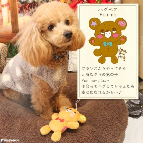 画像2: 【ポイント10倍で会員様はお得】犬 猫用おもちゃ PeePee（ピーピー）TOY ハグベア★ポム［Pomme］ (2)