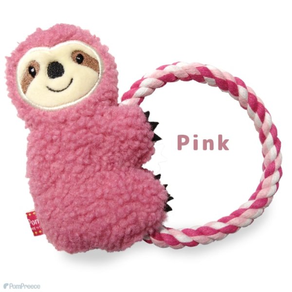 画像4: 【ポイント10倍で会員様はお得] デンタルロープTOY ナマケモノ ピンク1個とブルー1個ずつ　計2個のセット (4)