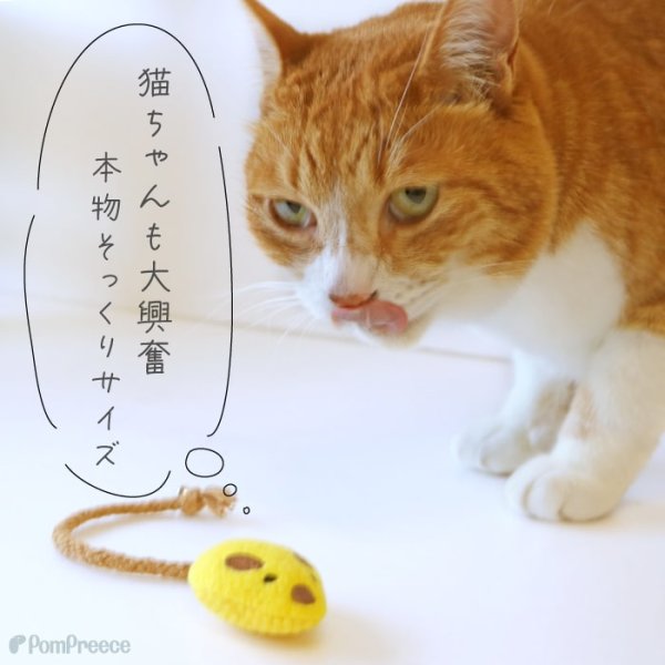 画像3: 【ポイント10倍で会員様はお得】 デンタルネットTOY またたび入りプチマウス※2点セット（ピンクとイエロー） (3)