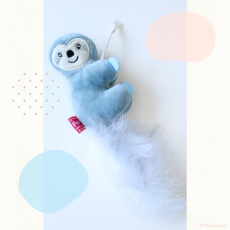 画像10: カサカサTOY ナマケモノミニ ピンク1個とブルー1個ずつ　計2個のセット (10)