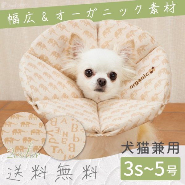 画像1: 【ポイント10倍で会員様はお得】  ロングブリリアントエリザベスカラ オーガニックジャガード柄【3S〜5号】 (1)
