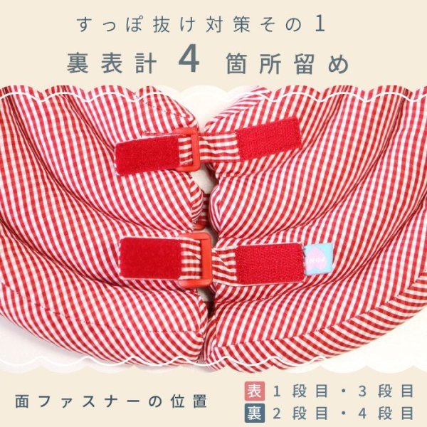 画像4: 【ポイント10倍で会員様はお得】　 ワイドドーナツエリザベスカラー ギンガム 【1〜5号】 (4)