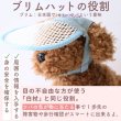 画像3: 【ポイント10倍で会員様はお得】】 入荷しました 犬用 介護用品 簡単装着 サイズ調整可 目が不自由な子用のサポートグッズ 盲目犬 視覚障害犬 アイ＆フェイスガード メッシュブリムハット【S〜LL】 (3)