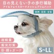 画像1: 【ポイント10倍で会員様はお得】】 入荷しました 犬用 介護用品 簡単装着 サイズ調整可 目が不自由な子用のサポートグッズ 盲目犬 視覚障害犬 アイ＆フェイスガード メッシュブリムハット【S〜LL】 (1)