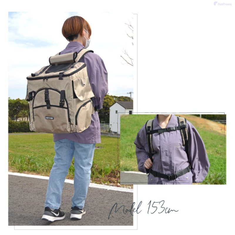 画像14: 耐荷重12kg 犬猫用ランドリュック ビッグフィットキャリー※ブラックのみ在庫限り (14)