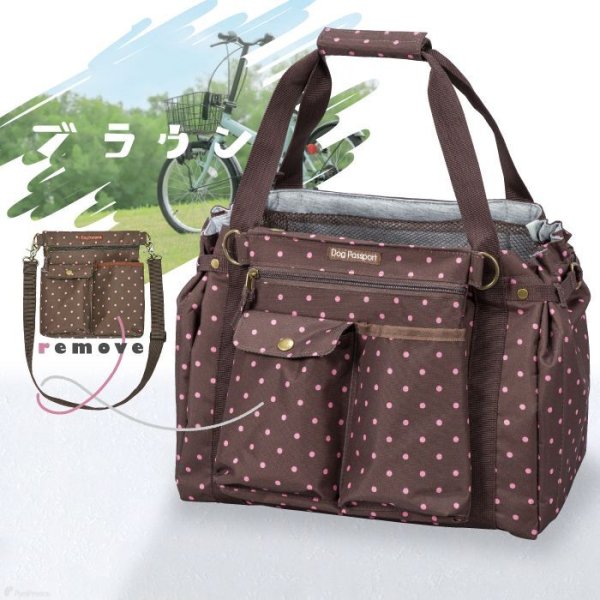 画像3: 【ポイント10倍で会員様はお得】 サイクリングバッグ＆キャリーフレンチドット (3)