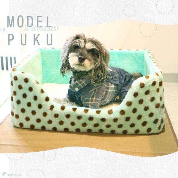 画像4: 【特別セール価格40%OFF】 ワンちゃんネコちゃん対応 チェアーズカドラー メルヘンドット 【L】※返品交換不可 (4)
