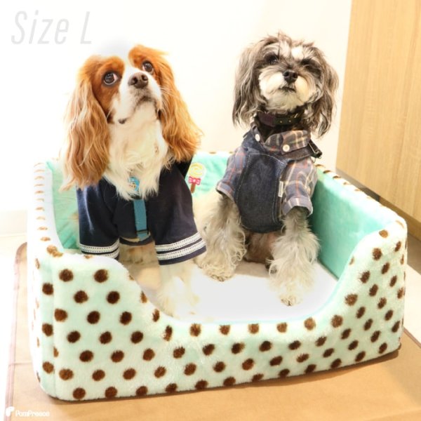 画像5: 【特別セール価格40%OFF】 ワンちゃんネコちゃん対応 チェアーズカドラー メルヘンドット 【L】※返品交換不可 (5)