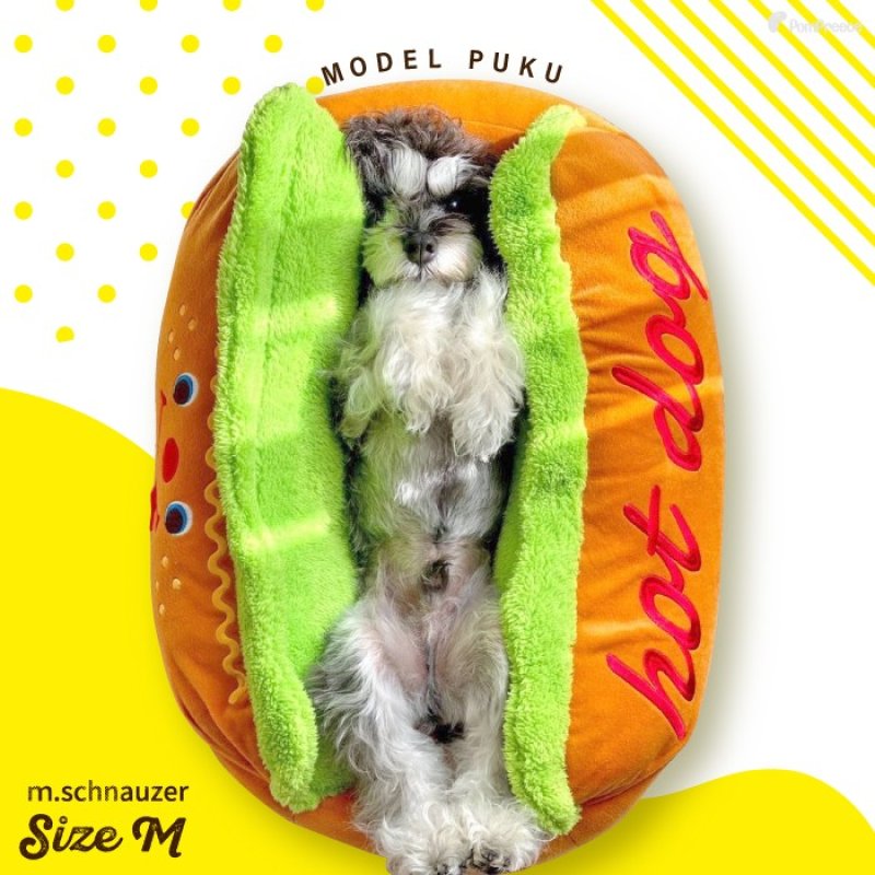 画像6: 犬猫兼用 ベッド キャラクター カドラー ホットドッグ　【S〜L】 (6)