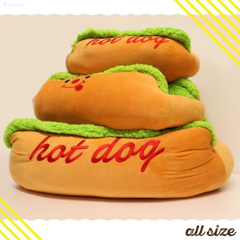 画像18: 犬猫兼用 ベッド キャラクター カドラー ホットドッグ　【S〜L】 (18)