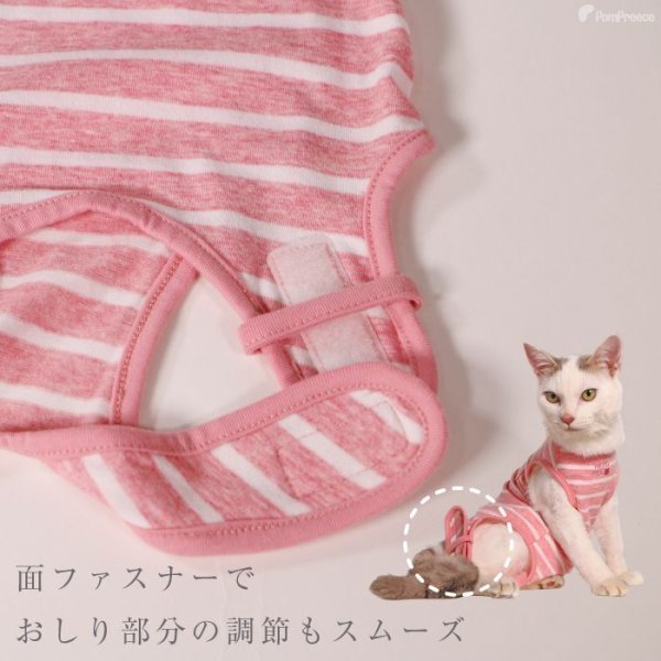 画像4: 【在庫処分セール品】猫用 術後カバーオー ネオボーダー【2・3号のみ】※返品交換不可 (4)