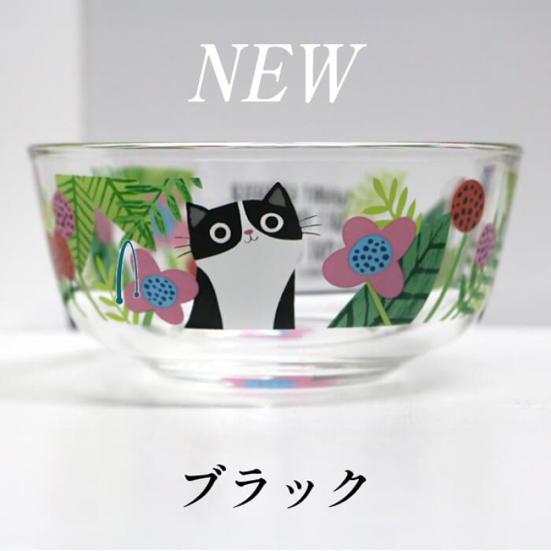 画像2: 【ポイント10倍で会員様はお得】ガラス製 フードディッシュ フラワーCAT (2)