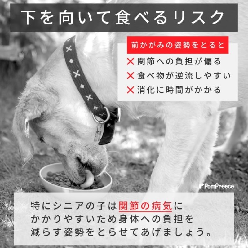 画像4:  [名入れ完成品・組み立て不要]犬食器台 ナチュラルセット【小型】※お皿は別売り (4)