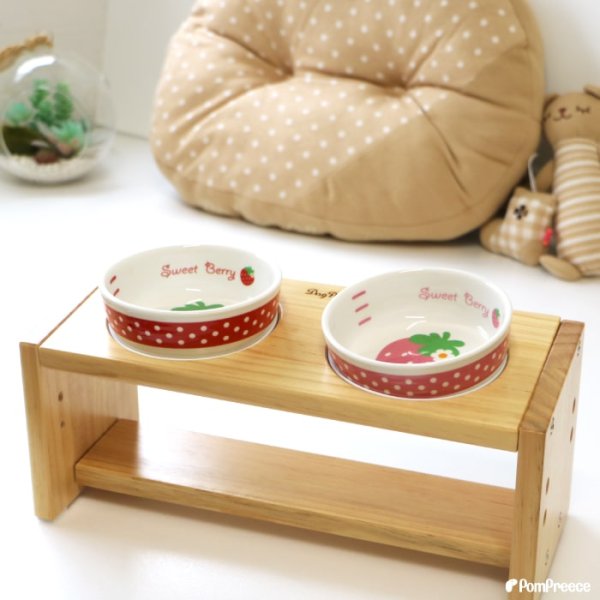 画像18: 【SALEでお得※在庫限りお早めに】[数量限定・未完成品]食器台 ナチュラルセット【小型】※イチゴのお皿別売り (18)