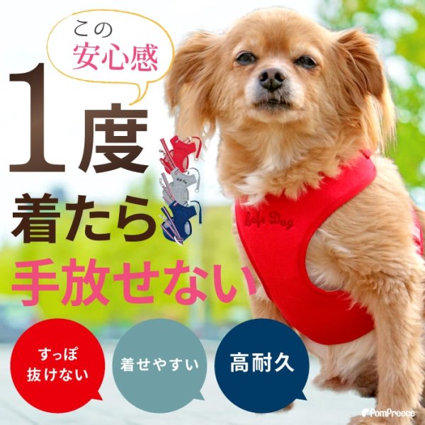 画像3: 【ポイント10倍で会員様はお得】［防虫香り袋プレゼント］スーパーハーネス＆リード トリコロールネオ 【3S〜6号】 (3)