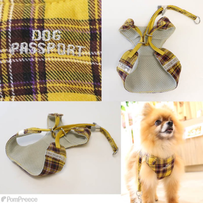 画像23: 小型犬用 スーパーハーネス＆リード 2モデル  ボーダーニットor  ロイヤルチェック 【1〜6号】 (23)