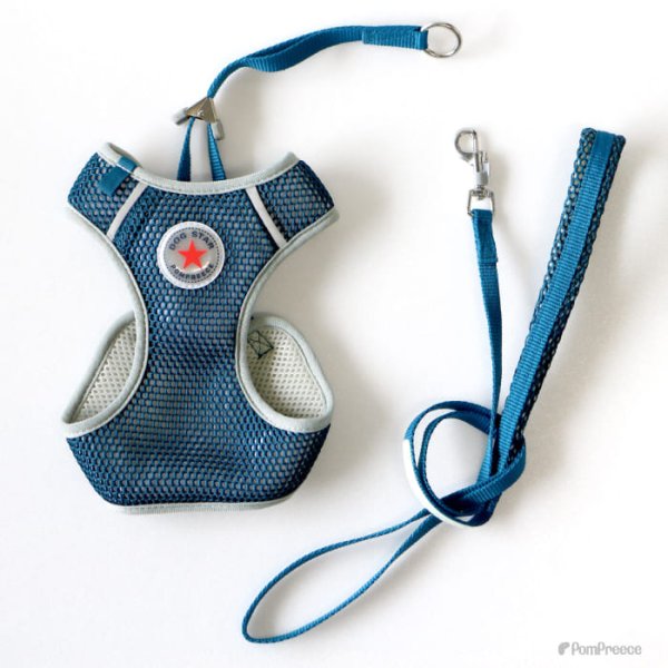 画像18: 【ポイント10倍で会員様はお得】［防虫香り袋プレゼント］犬用 スーパーハーネス &リードセット メッシュ ドッグスター 蓄光反射ワッペン付 1号〜6号 (18)