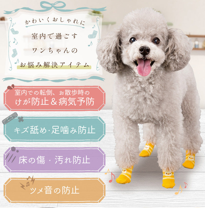 ポイント10倍で超お得 会員様限定 犬用ソックス トリプルボーダー Ll フローリングでの滑り止め 肉球の保護 傷なめ防止 介護用 包帯替わりに ペット用品専門メーカー ポンポリース オンラインショップ