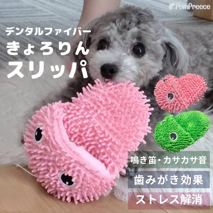 【ポイント10倍で会員様はお得】 デンタルファイバーTOY　きょろりんスリッパ